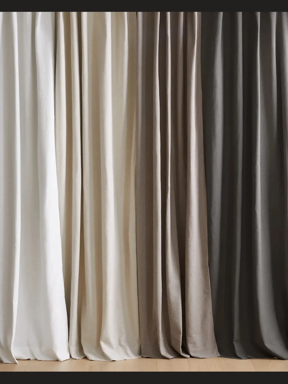 Quince 48 x 96NWT cotton slub panel gray